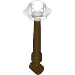 LEGO part 102498pat0001 Equipment Wand with Trans-Clear Hollow Stud Pattern in Dark Brown