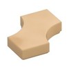 Warm Tan Tile Special 2 x 2 with 2 Quarter Round Cutouts