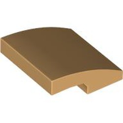 LEGO part 15068 Slope Curved 2 x 2 x 2/3 in Warm Tan