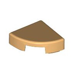 LEGO part 25269 Tile Round 1 x 1 Quarter in Warm Tan