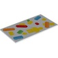 Tile 8 x 16 with LEGO Bricks, Yellow Minifig print