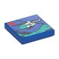 Tile 2 x 2 with LEGO Set Box, Police Helicopter print