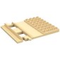 Duplo Train Track, Straight with 4 x 8 Plate on Side