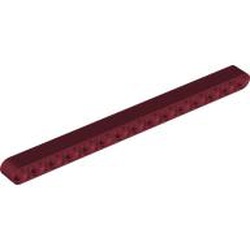 LEGO part 32278 Technic Beam 1 x 15 Thick in Dark Red