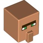 Minifig Head Special, Cube with Nose with Green Eyes print
