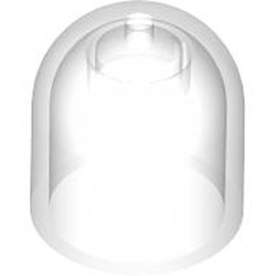 LEGO part 5648 Helmet Dome, No Stud in Transparent/ Trans-Clear