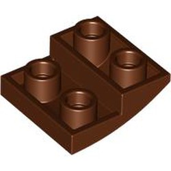 LEGO part 32803 Slope Curved 2 x 2 x 2/3 Inverted in Reddish Brown