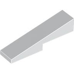 LEGO part 5654 Slope 1 x 4 with 1 x 2 Cutout in White