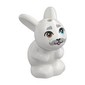 Animal, Rabbit / Bunny Sitting with Dark Bluish Grey Mustache, Brow/Blue Eyes print