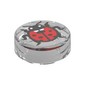 Tile Round 1 x 1 with Ladybug print