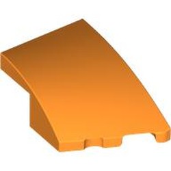 LEGO part 80178 Slope Curved 3 x 2 with Stud Notch Right in Bright Orange/ Orange