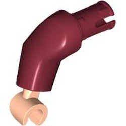 LEGO part RIGHT ARM, NO. 2 in Dark Red