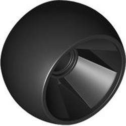 LEGO part 5253 Wheel Smooth 24 x 14mm with Pin Hole in Black