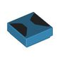 Tile 1 x 1 with Black Shapes print