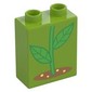 Duplo Brick 1 x 2 x 2 with Green Stem, Ground print