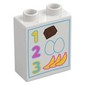 Duplo Brick 1 x 2 x 2 with '1 2 3', Groceries print