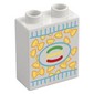 Duplo Brick 1 x 2 x 2 with Cereal Box print