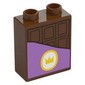 Duplo Brick 1 x 2 x 2 with Chocolate Bar print