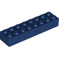 LEGO part 3007 Brick 2 x 8 in Earth Blue/ Dark Blue