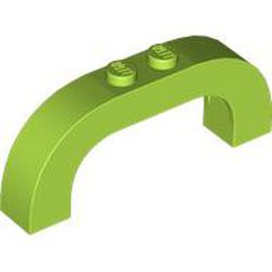 LEGO part 6183 Brick Arch 1 x 6 x 2 Curved Top in Bright Yellowish Green/ Lime