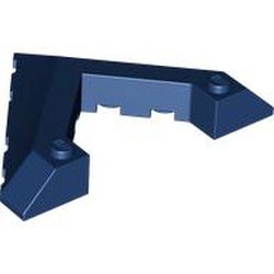 LEGO part 22390 Wedge Sloped 45° 6 x 8 with Pointed Cutout in Earth Blue/ Dark Blue