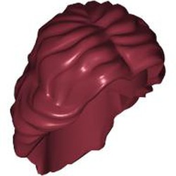 LEGO part 86398 MINI WIG NO. 10 in Dark Red