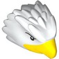 Minifig Head Special, Bird with Yellow Beak, Black Eyes print