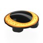 Plate Round 2 x 2 with Rounded Bottom with Yellow Cat Eye print