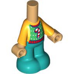 LEGO part 108218 MICRO BODY, PANTS, NO. 24 in Warm Tan