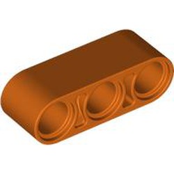 LEGO part 32523 Technic Beam 1 x 3 Thick in Reddish Orange