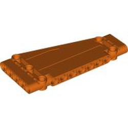 LEGO part 18945 Technic Panel 5 x 11 x 1 Tapered in Reddish Orange