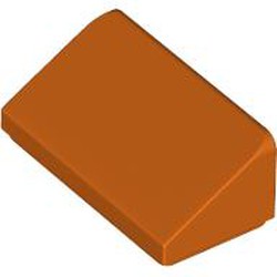 LEGO part 85984 Slope 30° 1 x 2 x 2/3 in Reddish Orange