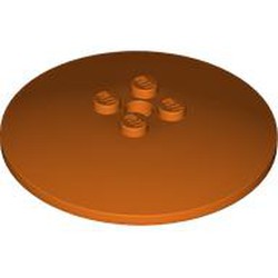 LEGO part 44375b Dish 6 x 6 Inverted (Radar) with Solid Studs in Reddish Orange