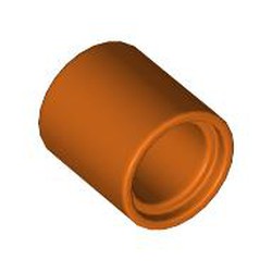 LEGO part 18654 Technic Pin Connector Round 1L [Beam] in Reddish Orange