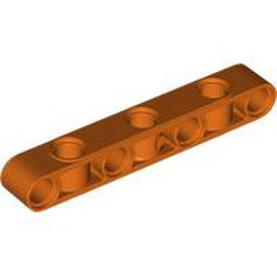 LEGO part 2391 Technic Beam 1 x 7 Thick with Alternating Holes in Reddish Orange