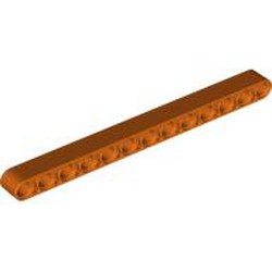 LEGO part 41239 Technic Beam 1 x 13 Thick in Reddish Orange