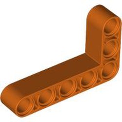 LEGO part 32526 Technic Beam 3 x 5 L-Shape Thick in Reddish Orange