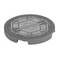 Tile Round 3 x 3 with Airlock print