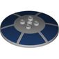 Dish 6 x 6 Inverted (Radar) with Dark Blue Radial Shapes print