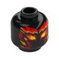Minifig Head Sauron, Yellow, Orange, and Red Flames for Face Print