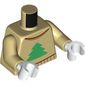 Torso, Sweater, Green Christmas Tree print, Tan Arms, White Hands