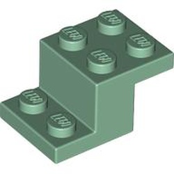 LEGO part 73562 Bracket 3 x 2 x 1 1/3 with Bottom Stud Holder in Sand Green