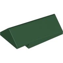 LEGO part 80545 Slope 45° 2 x 4 x 1 1/3 Double in Earth Green/ Dark Green