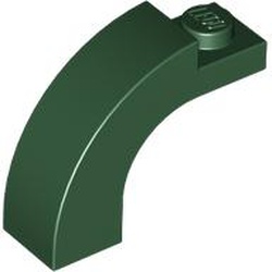 LEGO part 6005 Brick Arch 1 x 3 x 2 Curved Top in Earth Green/ Dark Green