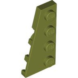 LEGO part 41770 Wedge Plate 4 x 2 Left in Olive Green