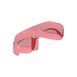LEGO part 18854 Headwear Accessory Glasses with Pin in Transparent Red/ Trans-Red