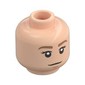 Minifig Head Zelda, Medium Nougat Eyebrows, Neutral / Sleeping Print