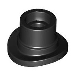 LEGO part 77108 Top Hat with Pin and Anti-Stud in Black