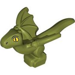 LEGO part 5162pr0001 CREATURE, NO. 194 in Olive Green