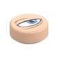 Tile Round 1 x 1 with Squinting Eye, Medium Azure Pupil, Right print